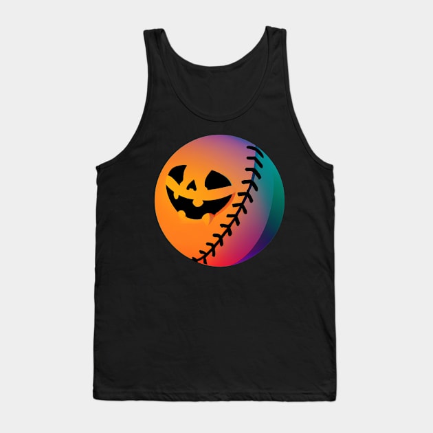 Halloween Baseball Retro Colorful Tank Top by BetterManufaktur